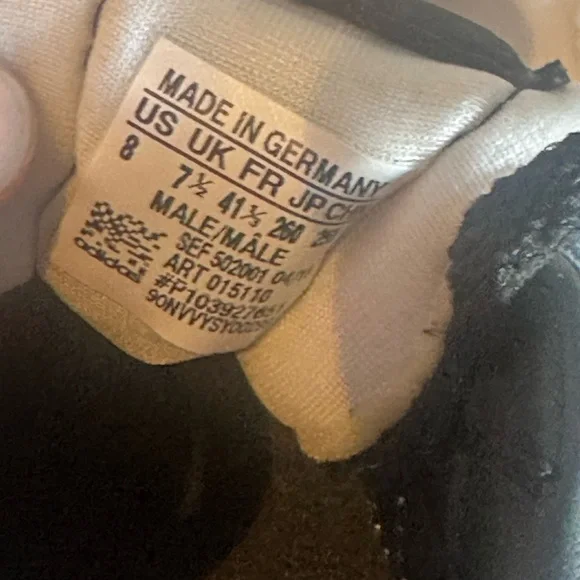 Adidas Copa Mundial Black and White Soccer Cleats - Picture 11 of 14